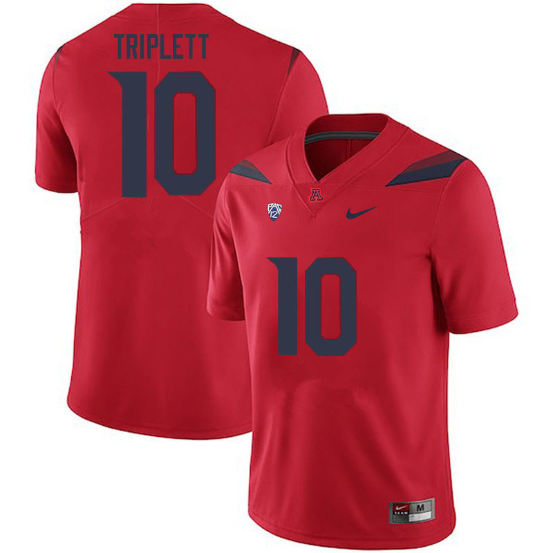 Men #10 Jabar Triplett Arizona Wildcats College Football Jerseys Sale-Red - Click Image to Close